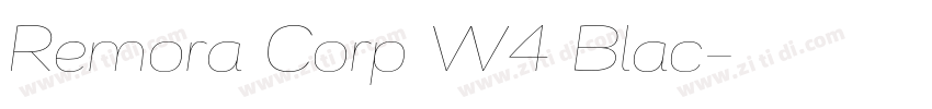 Remora Corp W4 Blac字体转换